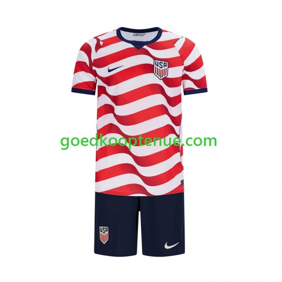 Thuis Tenue van USA Kind 2-13 jaar WK 2026 Korte Mouw