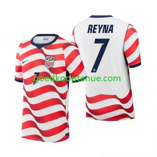 Thuis Tenue van USA Giovanni Reyna 7 Heren WK 2026 Korte Mouw
