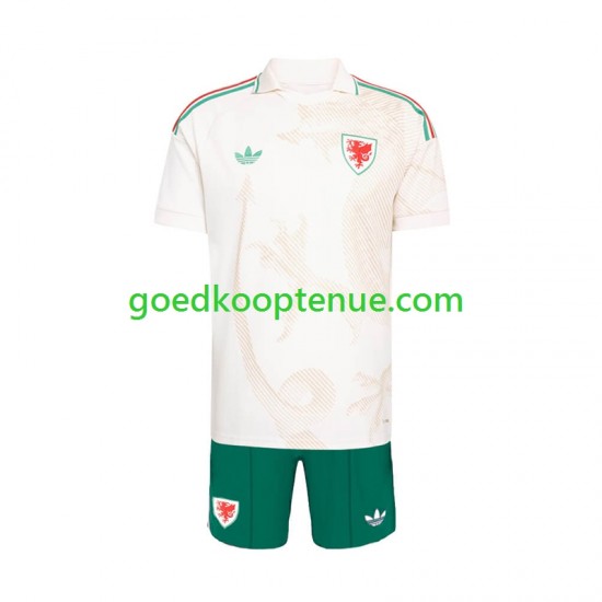 Uit Tenue van Wales Kind 2-13 jaar WK 2026 Korte Mouw