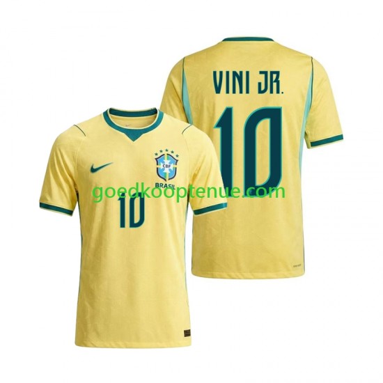 Thuis Tenue van Brazilië Vinicius Junior 10 Heren WK 2026 Korte Mouw