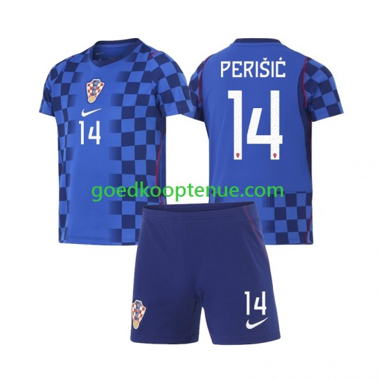 Uit Tenue van Kroatië Ivan Perisic 14 Kind 2-13 jaar WK 2026 Korte Mouw