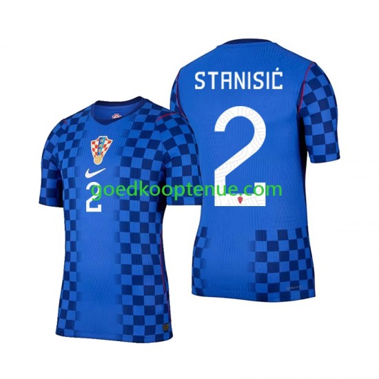 Uit Tenue van Kroatië Josip Stanisic 2 Heren WK 2026 Korte Mouw