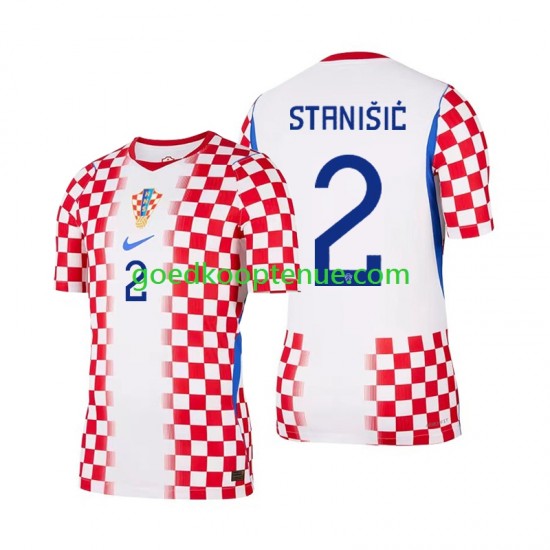 Thuis Tenue van Kroatië Josip Stanisic 2 Heren WK 2026 Korte Mouw