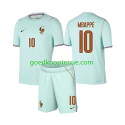 Uit Tenue van Frankrijk Kylian Mbappe 10 Kind 2-13 jaar WK 2026 Korte Mouw
