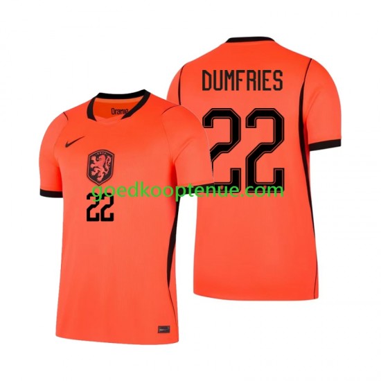 Thuis Tenue van Nederland Denzel Dumfries 22 Heren WK 2026 Korte Mouw