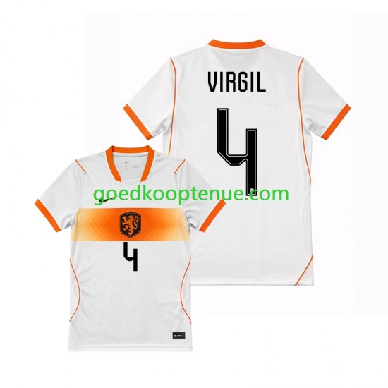 Uit Tenue van Nederland Virgil van Dijk 4 Heren WK 2026 Korte Mouw