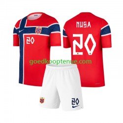 Thuis Tenue van Noorwegen Antonio Nusa 20 Kind 2-13 jaar WK 2026 Korte Mouw
