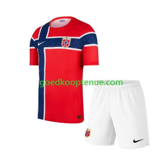 Thuis Tenue van Noorwegen Kind 2-13 jaar WK 2026 Korte Mouw