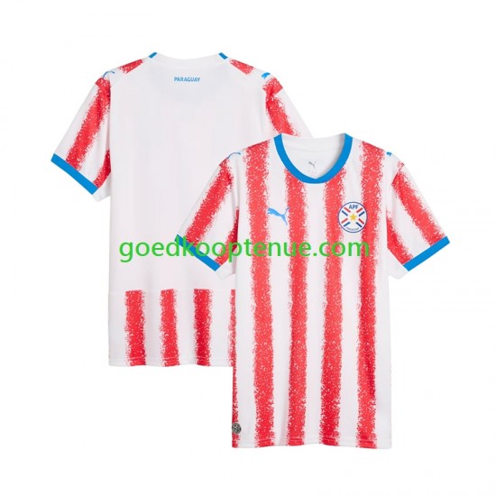 Thuis Tenue van Paraguay Heren WK 2026 Korte Mouw