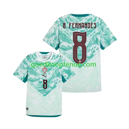 Uit Tenue van Portugal Bruno Fernandes 8 Heren WK 2026 Korte Mouw