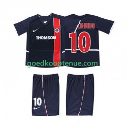 Thuis Retro Tenue van AC Milan RONALDINHO 10 2003 Kind 2-13 jaar 2002 Korte Mouw