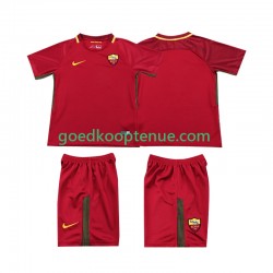Thuis Retro Tenue van AS Roma 2017-2018 Kind 2-13 jaar Korte Mouw