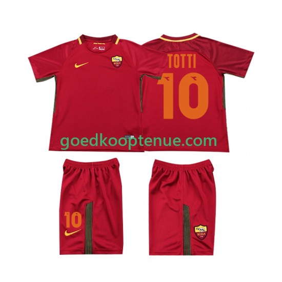 Thuis Retro Tenue van AS Roma Totti 10 2017-2018 Kind 2-13 jaar Korte Mouw Thuis Retro Tenue van AS Roma Totti 10 2017-2018 Kind 2-13 jaar Korte Mouw