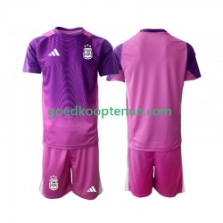 Thuis Tenue van Argentinië Keepersshirt Kind 2-13 jaar 2025 Korte Mouw