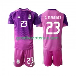 Thuis Tenue van Argentinië Keepersshirt Emiliano Martinez 23 Kind 2-13 jaar 2025 Korte Mouw