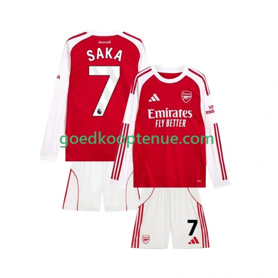 Thuis Tenue van Arsenal Bukayo Saka 7 Kind 2-13 jaar 2025-26 Lange Mouw Thuis Tenue van Arsenal Bukayo Saka 7 Kind 2-13 jaar 2025-26 Lange Mouw