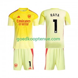 Thuis Tenue van Arsenal Keepersshirt Raya 1 Kind 2-13 jaar 2025-26 Korte Mouw