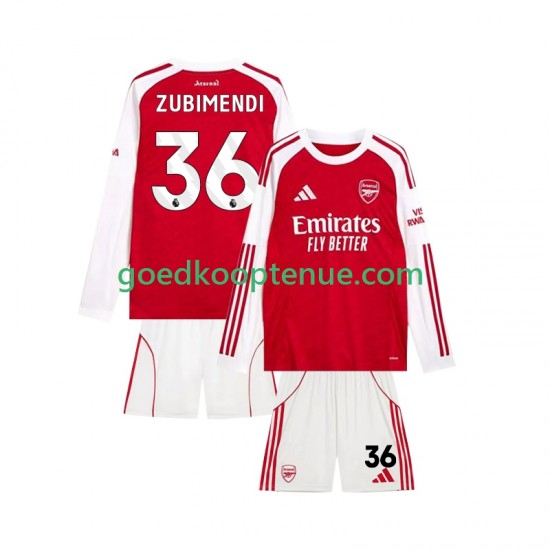 Thuis Tenue van Arsenal Martin Zubimendi 36 Kind 2-13 jaar 2025-26 Korte Mouw Thuis Tenue van Arsenal Martin Zubimendi 36 Kind 2-13 jaar 2025-26 Korte Mouw