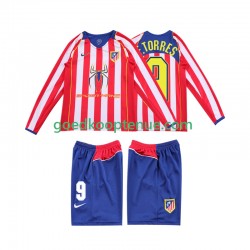 Thuis Retro Tenue van Atlético Madrid F TORRES 9 2005 Kind 2-13 jaar 2004 Lange Mouw