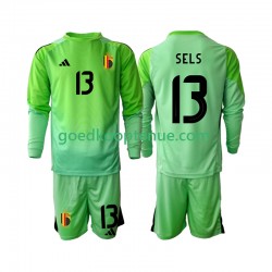 Thuis Tenue van België Keepersshirt Matz Sels 13 Kind 2-13 jaar 2025 Lange Mouw
