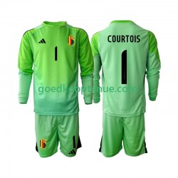 Thuis Tenue van België Keepersshirt Thibaut Courtoi 1 Kind 2-13 jaar 2025 Lange Mouw