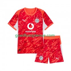 Uit Tenue van Borussia Dortmund Keepersshirt Kind 2-13 jaar 2025-26 Korte Mouw