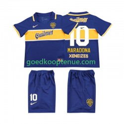Thuis Retro Tenue van CA Boca Juniors MARADONA 10 1996 1997 Kind 2-13 jaar Korte Mouw