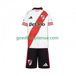 Thuis Tenue van CA River Plate Kind 2-13 jaar 2025-26 Korte Mouw