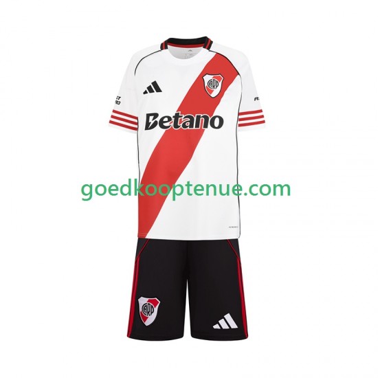 Thuis Tenue van CA River Plate Kind 2-13 jaar 2025-26 Korte Mouw Thuis Tenue van CA River Plate Kind 2-13 jaar 2025-26 Korte Mouw