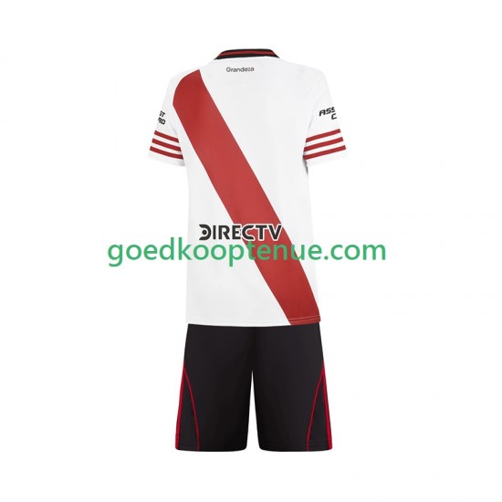 Thuis Tenue van CA River Plate Kind 2-13 jaar 2025-26 Korte Mouw