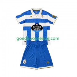 Thuis Tenue van Deportivo La Coruna Kind 2-13 jaar 2025-26 Korte Mouw