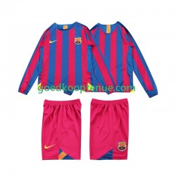Thuis Retro Tenue van FC Barcelona 2005 Kind 2-13 jaar 2006 Lange Mouw
