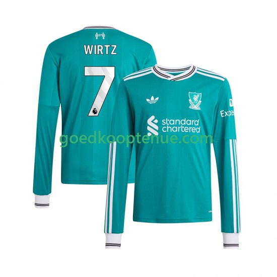 3de Tenue van Liverpool Florian Wirtz 7 Heren 2025-26 Lange Mouw 3de Tenue van Liverpool Florian Wirtz 7 Heren 2025-26 Lange Mouw