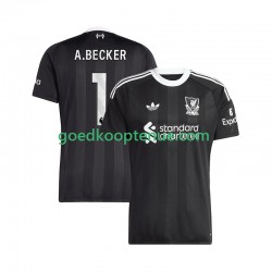 4de Tenue van Liverpool Keepersshirt Alisson Becker 1 Heren 2025-26 Korte Mouw