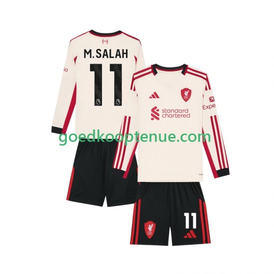 Uit Tenue van Liverpool Mohamed Salah 11 Kind 2-13 jaar 2025-26 Lange Mouw Uit Tenue van Liverpool Mohamed Salah 11 Kind 2-13 jaar 2025-26 Lange Mouw