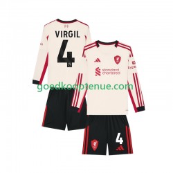 Uit Tenue van Liverpool Virgil van Dijk 4 Kind 2-13 jaar 2025-26 Lange Mouw