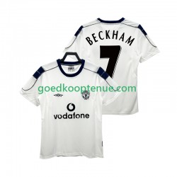 Uit Retro Tenue van Manchester United BECKHAM 7 2000 2001 Heren Korte Mouw