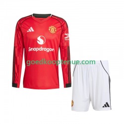 Thuis Tenue van Manchester United Kind 2-13 jaar 2025-26 Lange Mouw