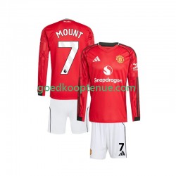 Thuis Tenue van Manchester United Mason Mount 7 Kind 2-13 jaar 2025-26 Lange Mouw