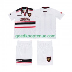 Uit Retro Tenue van Manchester United Kind 2-13 jaar 1998 Korte Mouw