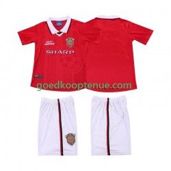 Thuis Retro Tenue van Manchester United 2000 Kind 2-13 jaar 1999 Korte Mouw