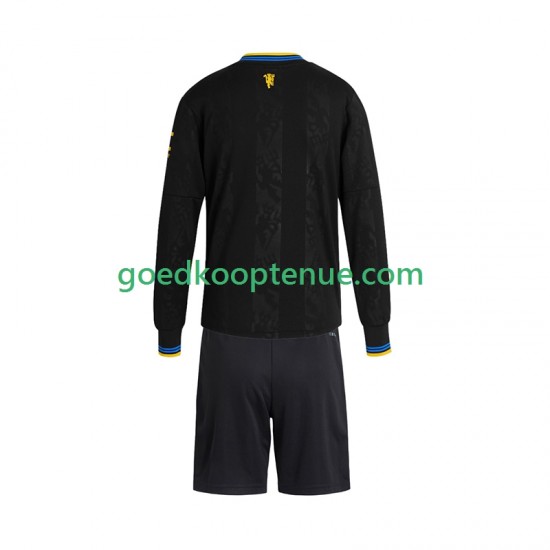 3de Tenue van Manchester United Kind 2-13 jaar 2025-26 Lange Mouw