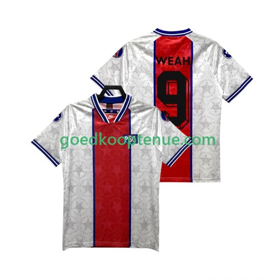 Uit Retro Tenue van Paris Saint-Germain WEAH 9 1995 Heren 1994 Korte Mouw Uit Retro Tenue van Paris Saint-Germain WEAH 9 1995 Heren 1994 Korte Mouw