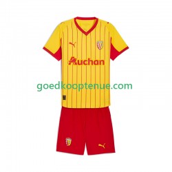 Thuis Tenue van RC Lens Kind 2-13 jaar 2025-26 Korte Mouw