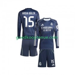 Uit Tenue van Real Madrid Arda Guler 15 Kind 2-13 jaar 2025-26 Lange Mouw