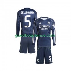Uit Tenue van Real Madrid Jude Bellingham 5 Kind 2-13 jaar 2025-26 Lange Mouw