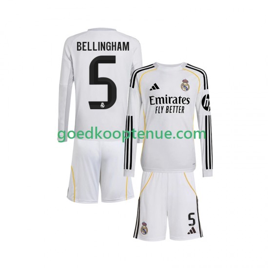 Thuis Tenue van Real Madrid Jude Bellingham 5 Kind 2-13 jaar 2025-26 Lange Mouw Thuis Tenue van Real Madrid Jude Bellingham 5 Kind 2-13 jaar 2025-26 Lange Mouw