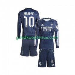 Uit Tenue van Real Madrid Kylian Mbappe 10 Kind 2-13 jaar 2025-26 Lange Mouw