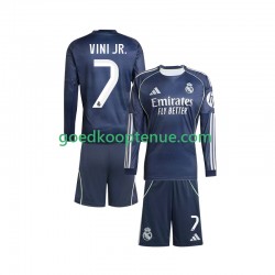 Uit Tenue van Real Madrid Vinicius Junior 7 Kind 2-13 jaar 2025-26 Lange Mouw