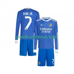 3de Tenue van Real Madrid Vinicius Junior 7 Kind 2-13 jaar 2025-26 Lange Mouw